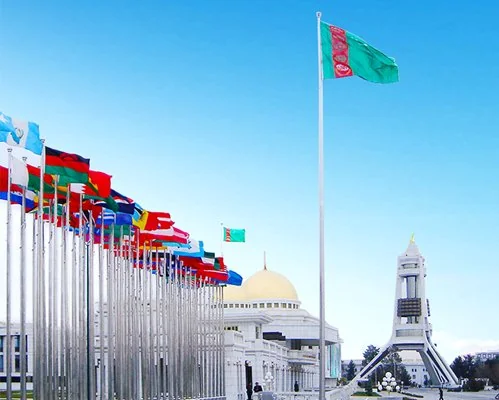 Flagpole - Presidential Palace of Turkmenistan