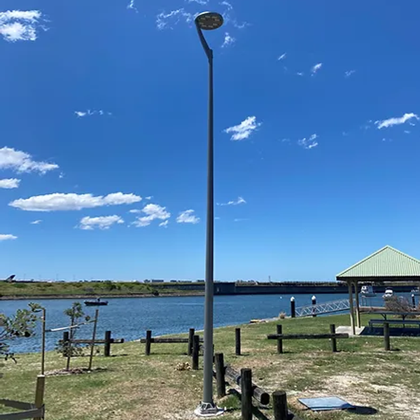 conical light pole