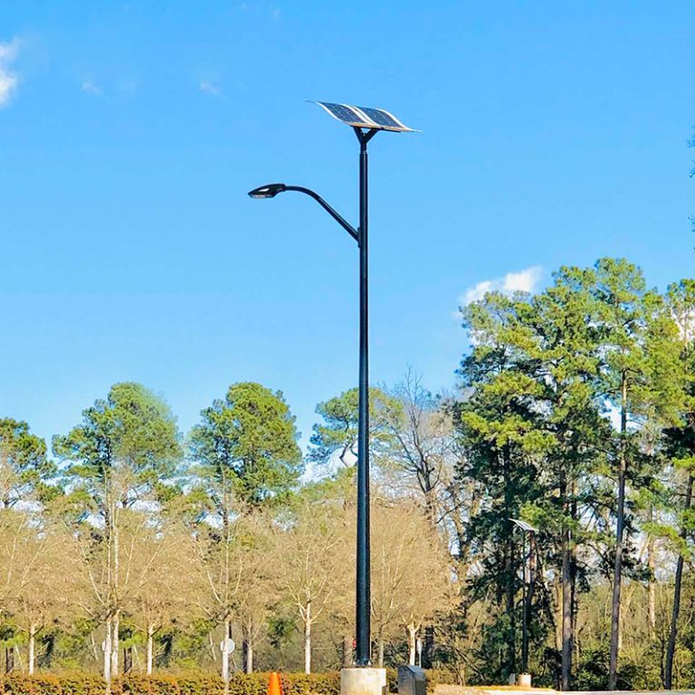 Aluminum solar light pole