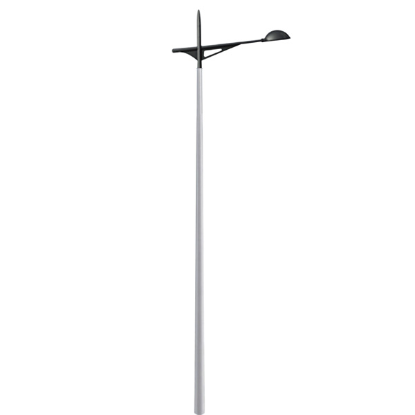 Single arm light pole