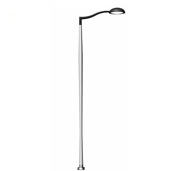 Single arm light pole