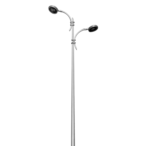 curved arm light pole