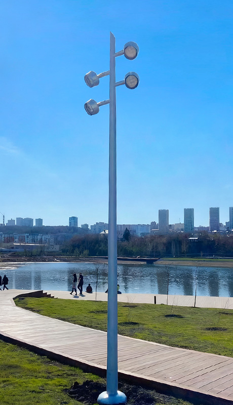25 foot aluminum light pole
