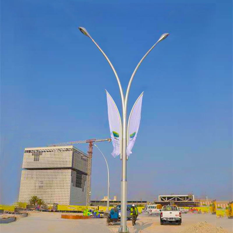 Aluminum Double Arms Light Pole