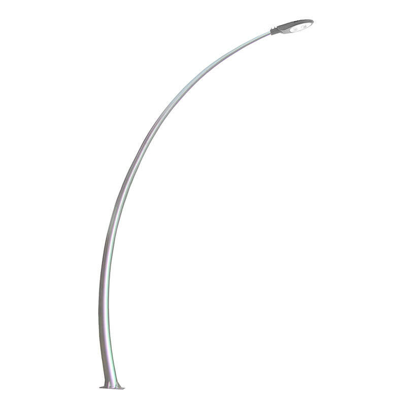 curved light pole