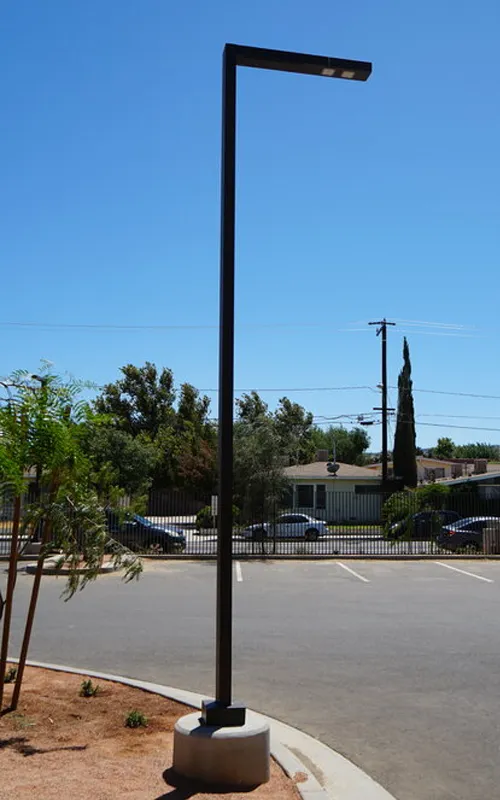Square light pole