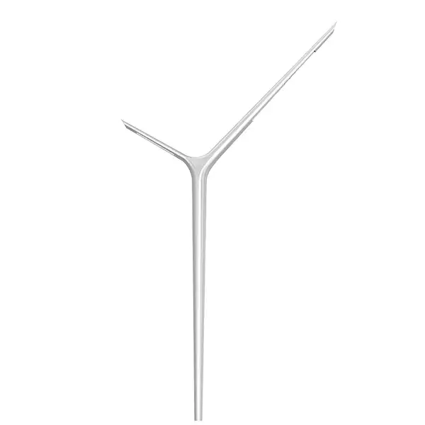 Y shaped light pole