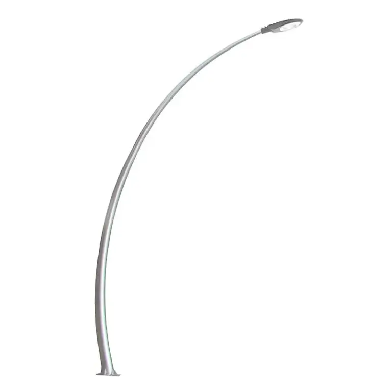 curved light pole