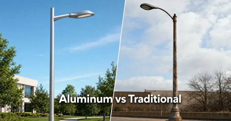 Aluminum vs Traditional Light Pole