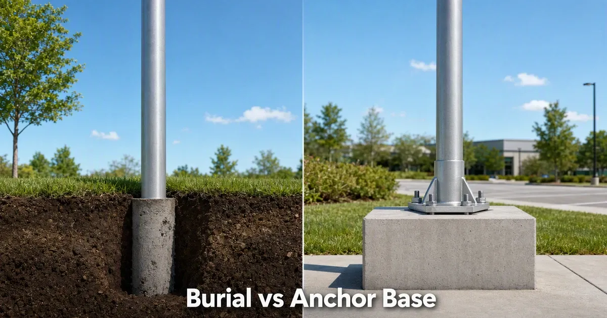 Direct Burial vs Anchor Base Light Poles