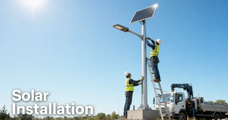 Solar Light Pole Installation Guide