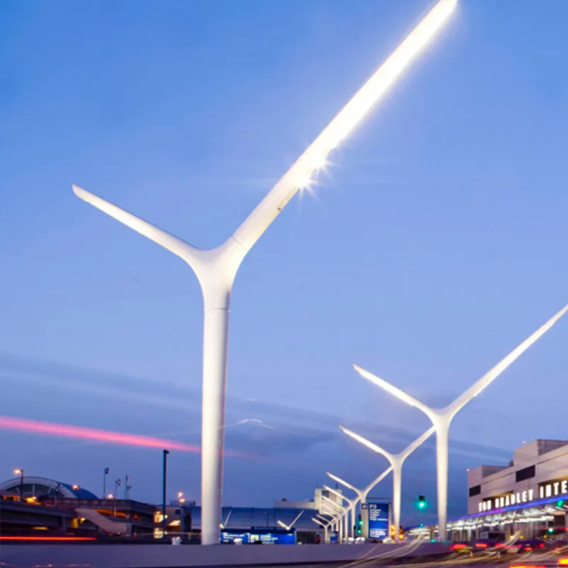aluminum Y-Shaped Light Pole
