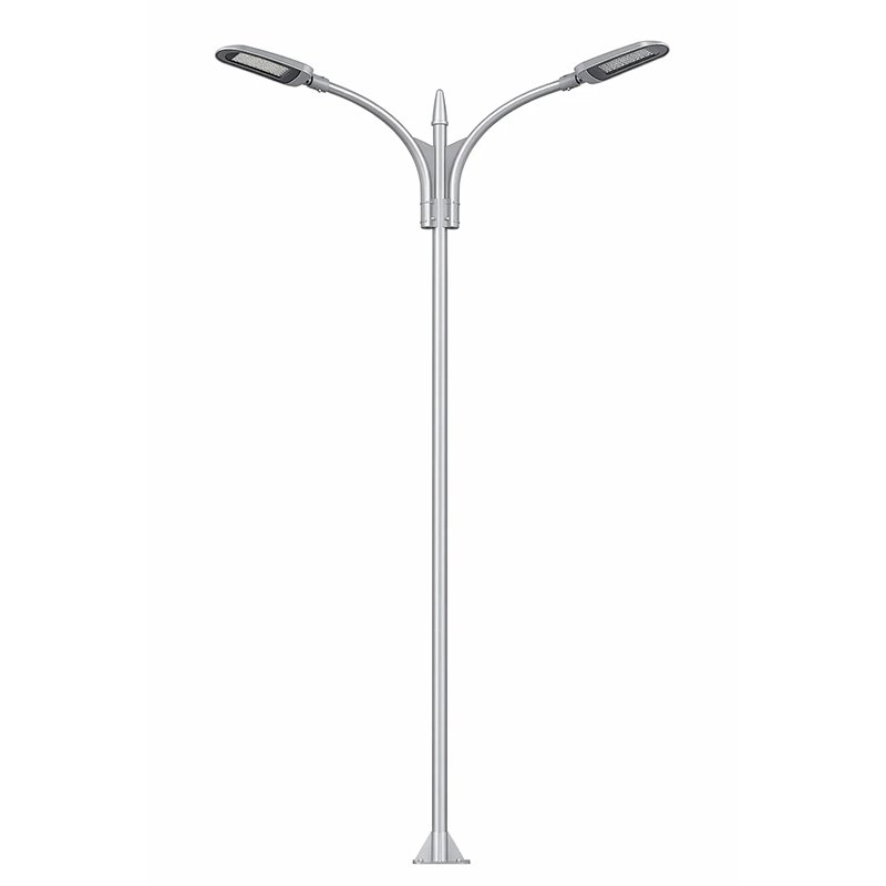 aluminum double arms light pole