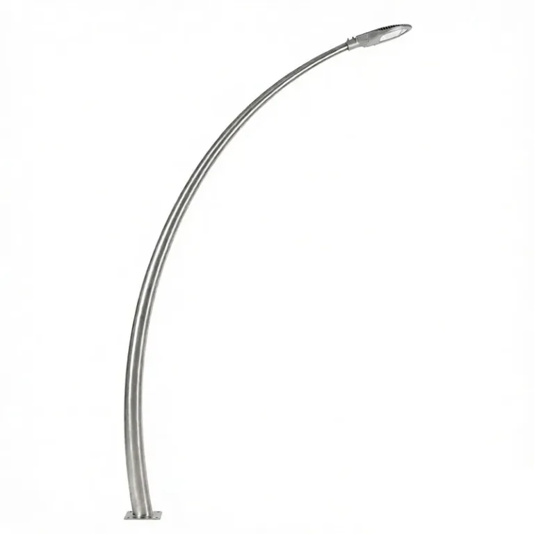 curved light pole