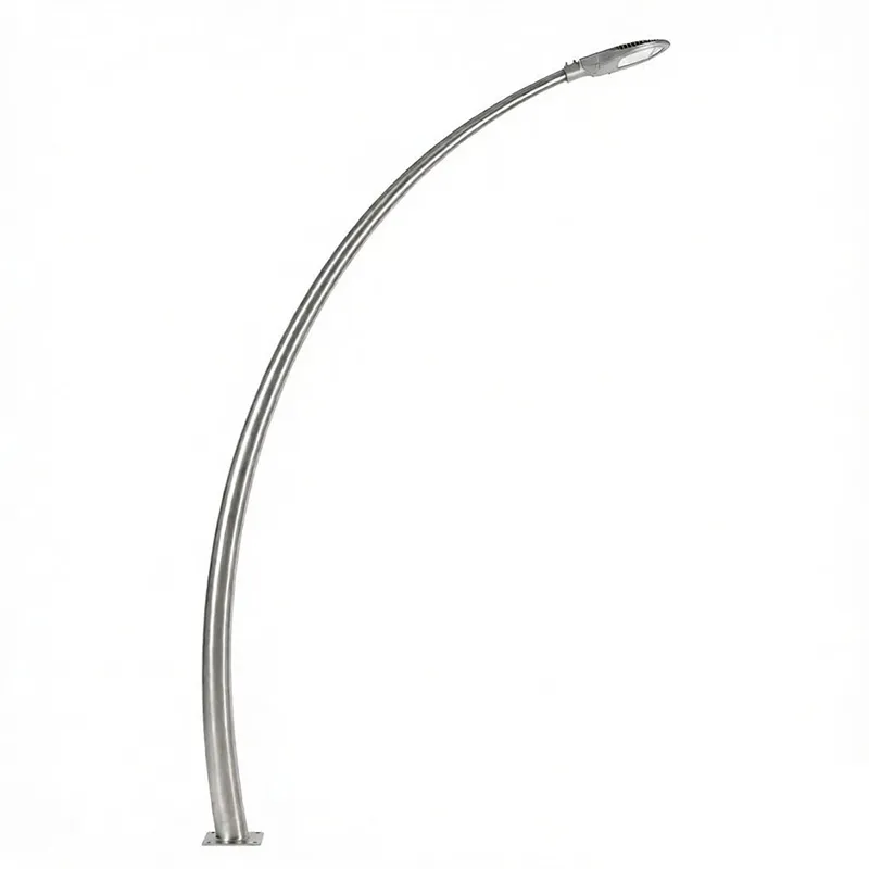 curved light pole