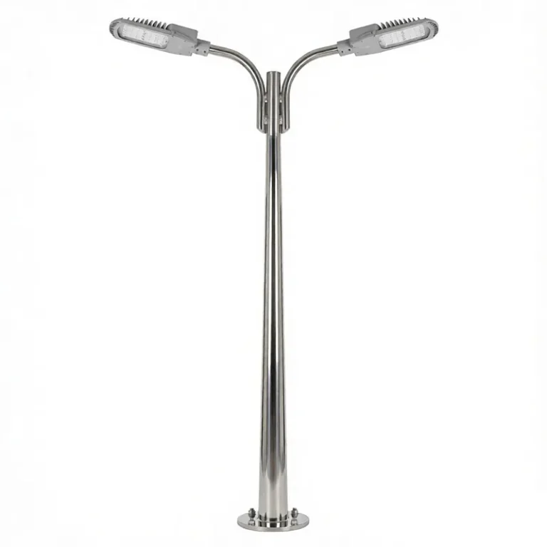 double arm light pole