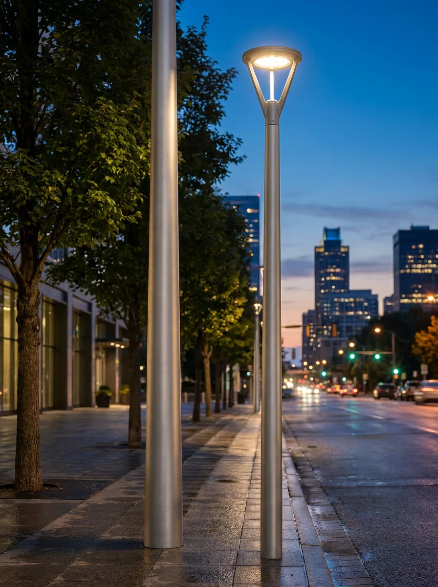 Alumium tapered light pole