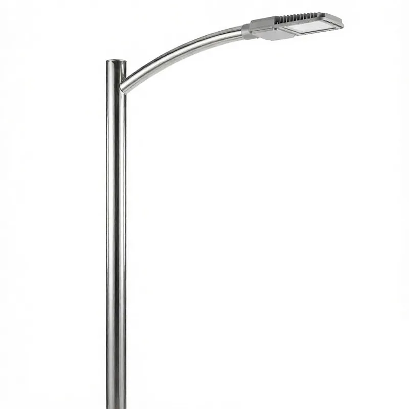 single arm light pole