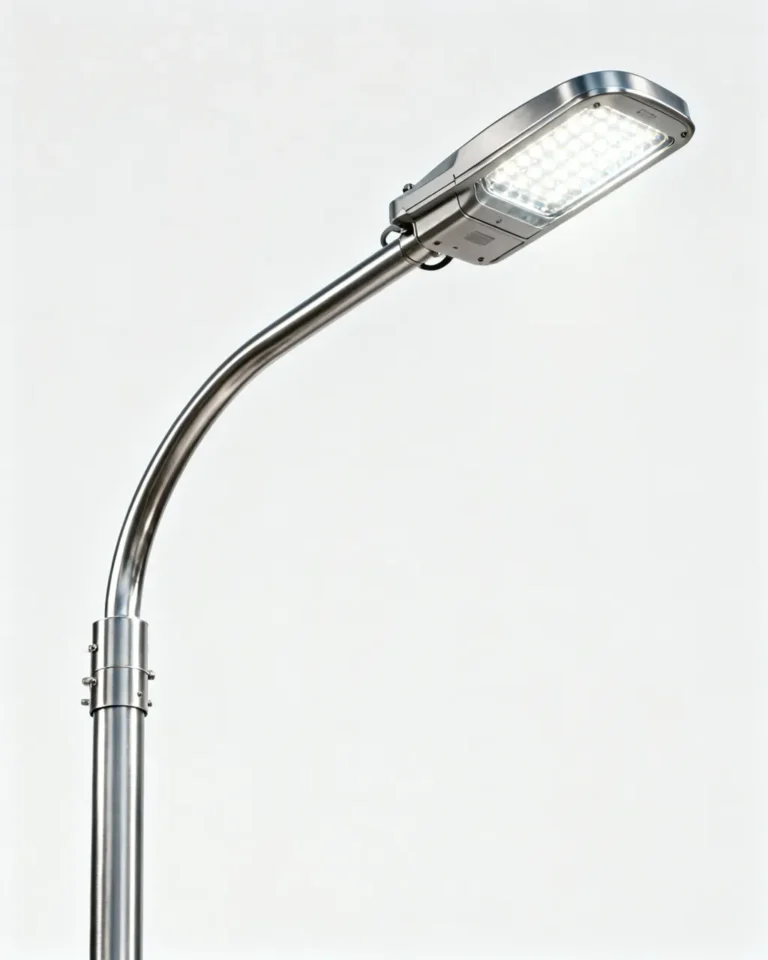 stainless steel davit arm light pole