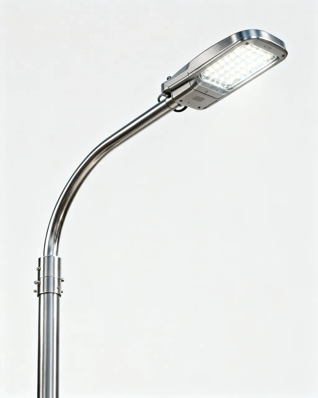 stainless steel davit arm light pole