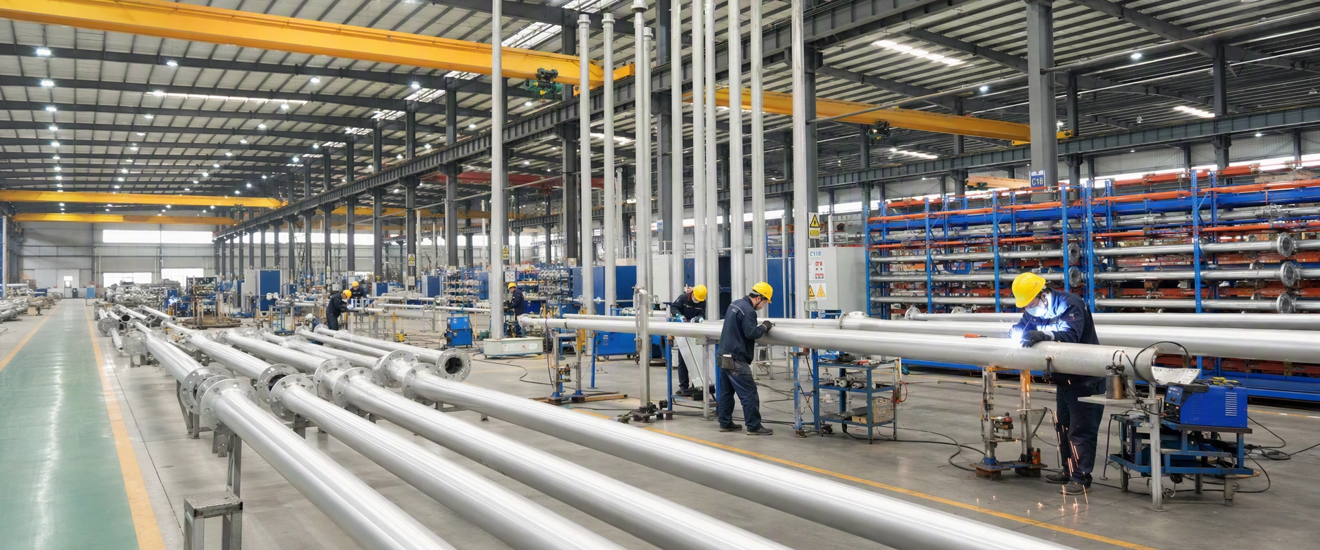 aluminum_lamp_post_factory