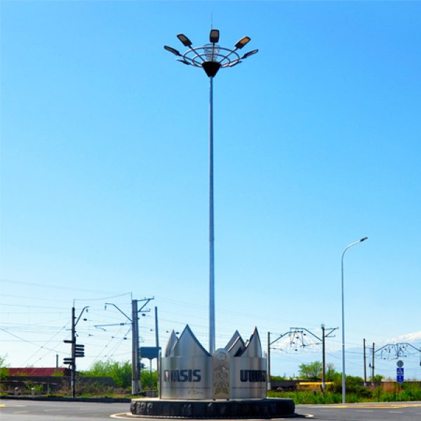 high mast flood light pole