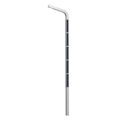 square solar light pole