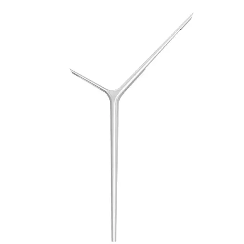 Y shaped light pole
