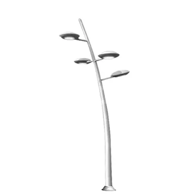 bent light pole