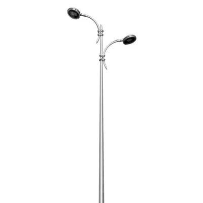 curved arm light pole