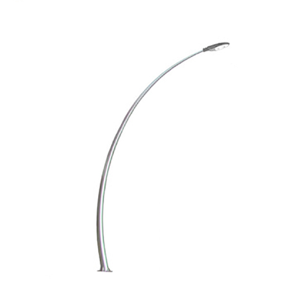 curved light pole