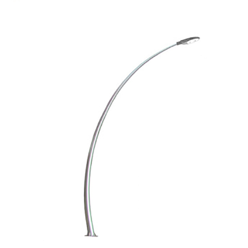 curved light pole