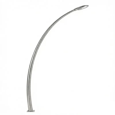 curved light pole