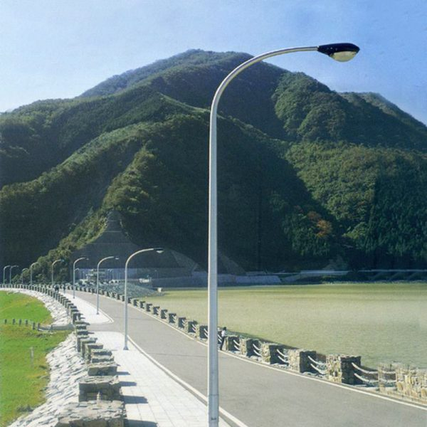 aluminum davit light pole